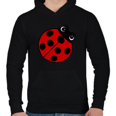PRINTFASHION Katicabogár - Férfi kapucnis pulóver - Fekete