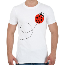 PRINTFASHION Katicabogár  - Férfi póló - Fehér