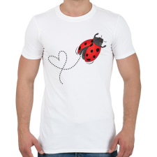 PRINTFASHION katicabogár  - Férfi póló - Fehér férfi póló