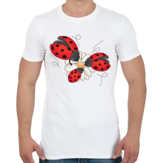 PRINTFASHION katicabogár  - Férfi póló - Fehér