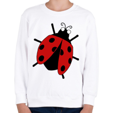 PRINTFASHION Katicabogár - Gyerek pulóver - Fehér gyerek pulóver, kardigán