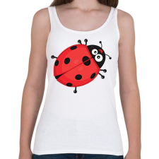 PRINTFASHION Katicabogár  - Női atléta - Fehér női trikó