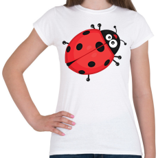 PRINTFASHION Katicabogár  - Női póló - Fehér