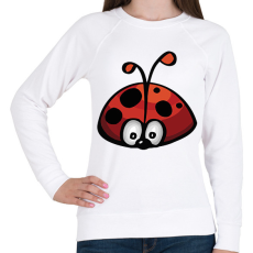 PRINTFASHION katicabogár  - Női pulóver - Fehér