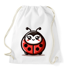 PRINTFASHION Katicabogár  - Sportzsák, Tornazsák - Fehér tornazsák