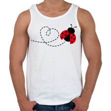 PRINTFASHION Katicabogár szívvel - Férfi atléta - Fehér atléta, trikó