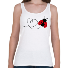 PRINTFASHION Katicabogár szívvel - Női atléta - Fehér