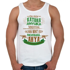 PRINTFASHION Katona anyuka - Férfi atléta - Fehér