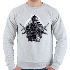 PRINTFASHION Katona  - Férfi pulóver - Sport szürke férfi pulóver, kardigán