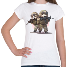 PRINTFASHION Katona lajhárok - Női póló - Fehér
