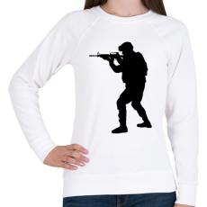 PRINTFASHION Katona - Női pulóver - Fehér