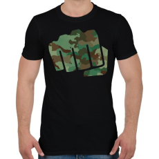 PRINTFASHION Katona öklös - Férfi póló - Fekete