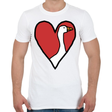 PRINTFASHION Katsám - Férfi póló - Fehér férfi póló