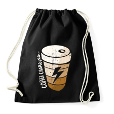 PRINTFASHION Kávé energia - Sportzsák, Tornazsák - Fekete tornazsák
