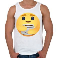 PRINTFASHION Kávé - Férfi atléta - Fehér