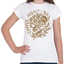 PRINTFASHION Kávé függő - Női póló - Fehér női póló