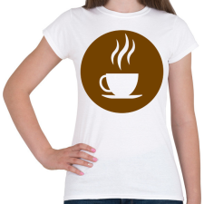 PRINTFASHION Kávé - logó - Női póló - Fehér női póló