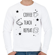 PRINTFASHION Kávé, tanítás, előröl - Férfi pulóver - Fehér női pulóver, kardigán