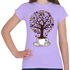 PRINTFASHION Kávéfa - Női póló - Viola