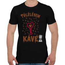 PRINTFASHION kávéfnatic - Férfi póló - Fekete férfi póló