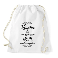 PRINTFASHION Kávéra van szükségem fekete - Sportzsák, Tornazsák - Fehér tornazsák