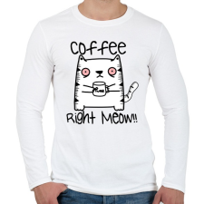PRINTFASHION Kávét, azonnal! - Férfi hosszú ujjú póló - Fehér férfi póló