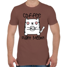 PRINTFASHION Kávét, azonnal! - Férfi póló - Mogyoróbarna férfi póló