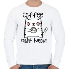 PRINTFASHION Kávét, azonnal! - Férfi pulóver - Fehér férfi pulóver, kardigán