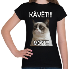 PRINTFASHION Kávét követelek! - Női póló - Fekete női póló