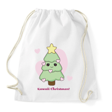 PRINTFASHION kawaii karácsonyfa - Sportzsák, Tornazsák - Fehér tornazsák