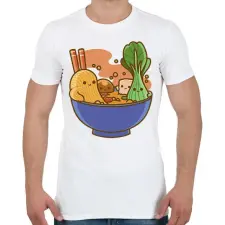 PRINTFASHION Kawaii leves - Férfi póló - Fehér férfi póló