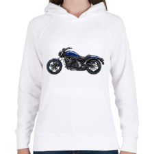 PRINTFASHION Kawasaki - Női kapucnis pulóver - Fehér női pulóver, kardigán