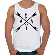 PRINTFASHION Kayak - evezőkkel - Férfi atléta - Fehér