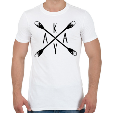 PRINTFASHION Kayak - evezőkkel - Férfi póló - Fehér