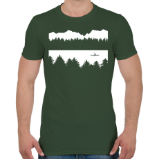 PRINTFASHION Kayak - Férfi póló - Katonazöld