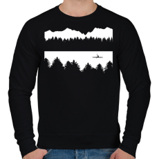 PRINTFASHION Kayak - Férfi pulóver - Fekete