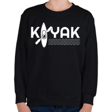 PRINTFASHION Kayaker - Gyerek pulóver - Fekete gyerek pulóver, kardigán