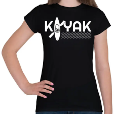 PRINTFASHION Kayaker - Női póló - Fekete női póló