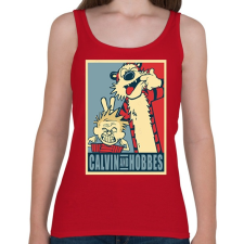 PRINTFASHION Kázmér és Huba - Női atléta - Cseresznyepiros női trikó