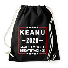 PRINTFASHION Keanu - Sportzsák, Tornazsák - Fekete tornazsák