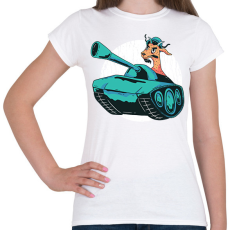 PRINTFASHION Kecske tankban - Női póló - Fehér