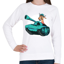 PRINTFASHION Kecske tankban - Női pulóver - Fehér női pulóver, kardigán