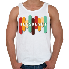 PRINTFASHION Kecskemét - Színes - Férfi atléta - Fehér