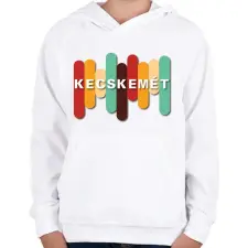 PRINTFASHION Kecskemét - Színes - Gyerek kapucnis pulóver - Fehér gyerek pulóver, kardigán
