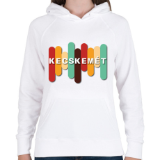 PRINTFASHION Kecskemét - Színes - Női kapucnis pulóver - Fehér