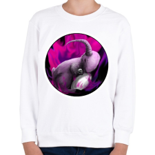 PRINTFASHION Kecskenyúl koponyával - Gyerek pulóver - Fehér gyerek pulóver, kardigán