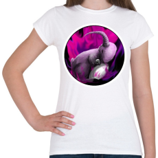 PRINTFASHION Kecskenyúl koponyával  - Női póló - Fehér