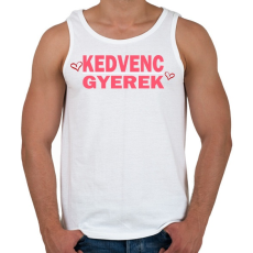 PRINTFASHION Kedvenc gyerek! - Férfi atléta - Fehér