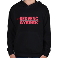 PRINTFASHION Kedvenc gyerek! - Gyerek kapucnis pulóver - Fekete gyerek pulóver, kardigán
