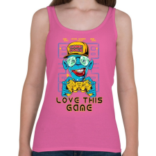 PRINTFASHION Kedvenc játékom - Női atléta - Rózsaszín női trikó